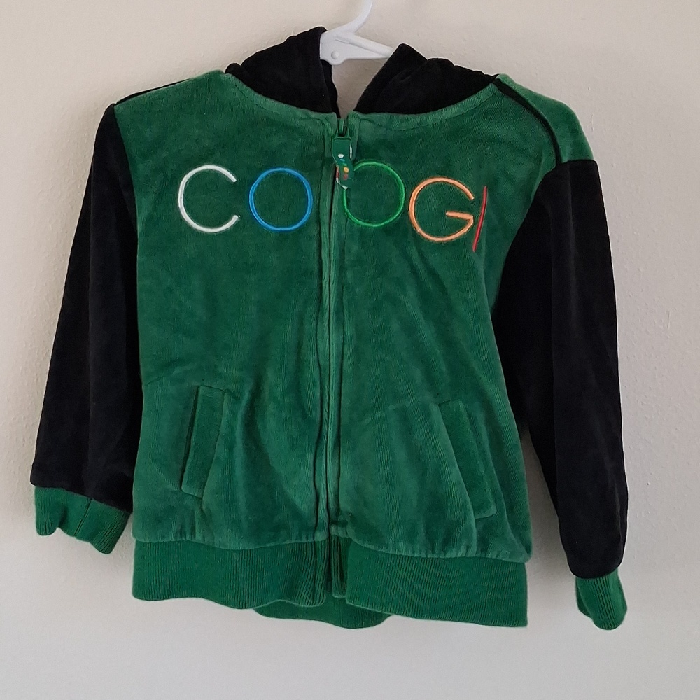 Coogi Thrashed Hoodie Full Zip Boys Size 24 Months